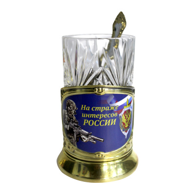 Подстаканник «ФСБ» с ложкой