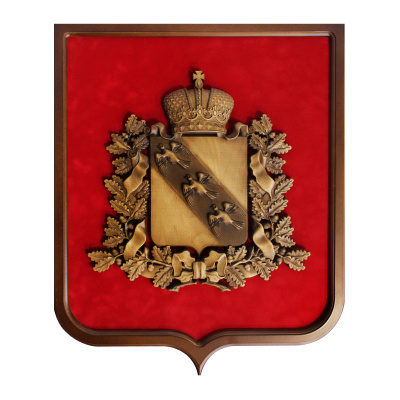 Герб Курской области (резной)